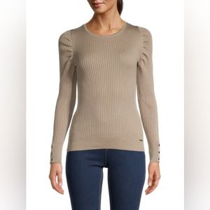 TAHARI PUFFED SLEEVED PULL OVER